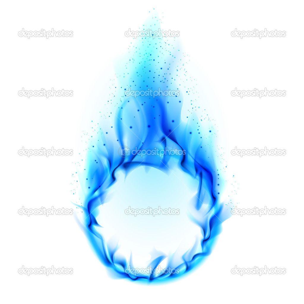 Flame and Blue Circle Logo - Image PNG Blue Flames #34532 - Free Icons and PNG Backgrounds
