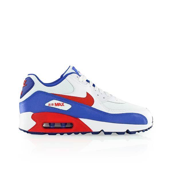 Red White and Blue Airline Logo - nike KIDS AIR MAX 90 MESH (GS) blue/red/white bei KICKZ.com