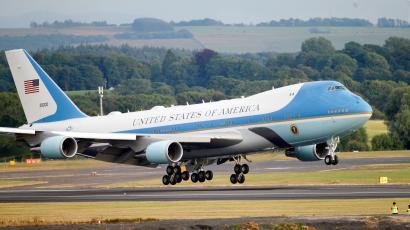 Red White and Blue Airline Logo - Air Force One is getting painted red, white, and blue — Quartz