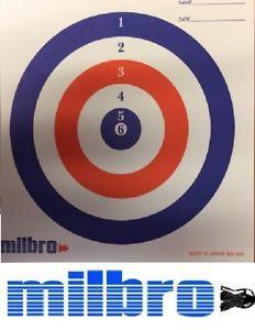 Red White and Blue Airline Logo - Milbro airgun air rifle shooting targets white blue target