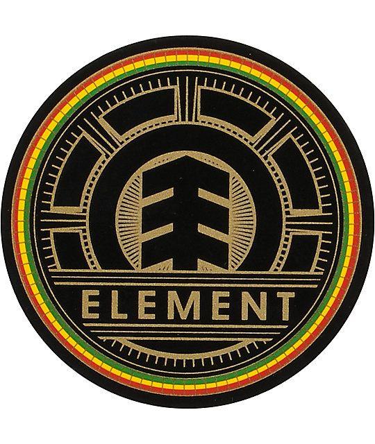 Element Logo - Element Bright Rasta Small Vinyl Sticker | Zumiez