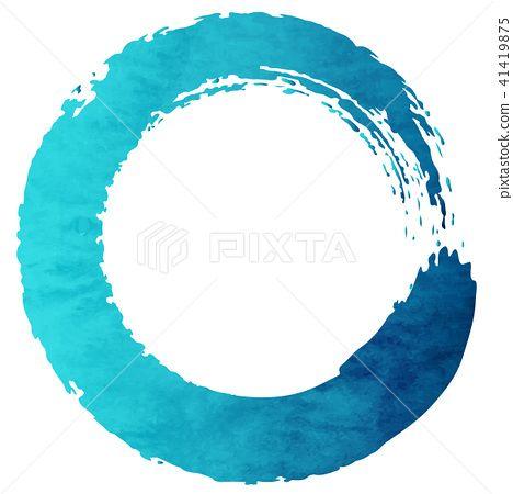 Flame and Blue Circle Logo - flame, blue, circle - Stock Illustration [41419875] - PIXTA