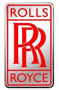 Red Car Emblem Logo - Rolls Royce Badge Chrome & Red Car Radiator RR Logo Emblem -Small | eBay