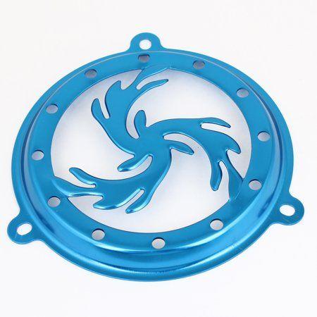 Flame and Blue Circle Logo - Unique BargainsAutobike Motorcycle Aluminum Blue Circle Shaped Flame ...