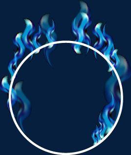 Flame and Blue Circle Logo - Cool Blue Flame Ring, Blue Vector, Flame Vector, Ring Vector PNG and ...