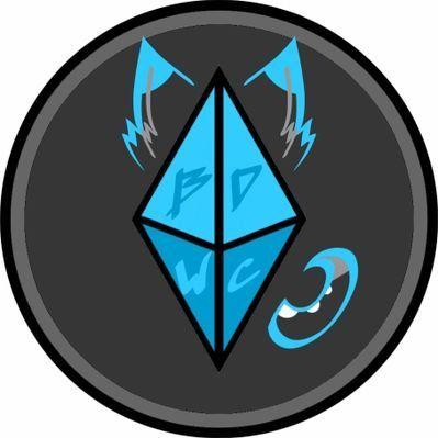 Diamond Wolf Logo - Blue Diamond Wolf Creations