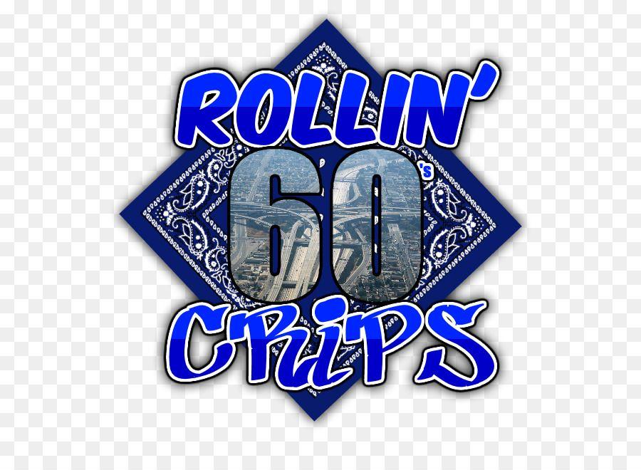 Blue Crip Logo - Rollin 60's Neighborhood Crips Logo Graphic design png
