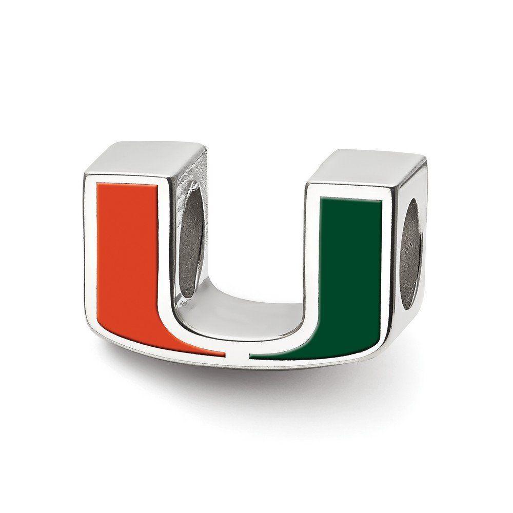 University of Miami Hurricanes Logo - Amazon.com: Jewelry Stores Network University of Miami Hurricanes ...