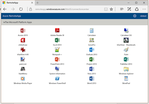 RemoteApp Logo - The Microsoft Platform: HTML5 for Azure RemoteApp available