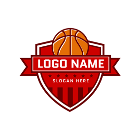 Red and Black Basketball Logo - 350+ Free Sports & Fitness Logo Designs | DesignEvo Logo Maker