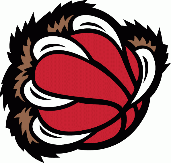Red Basketball Logo - Memphis Grizzlies Alternate Logo (2002) bear claw holding a red