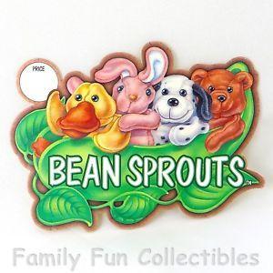 Sprouts Store Logo - BEAN SPROUTS 1990s GAF Gift Innovations Store Display Sign Bean Bag