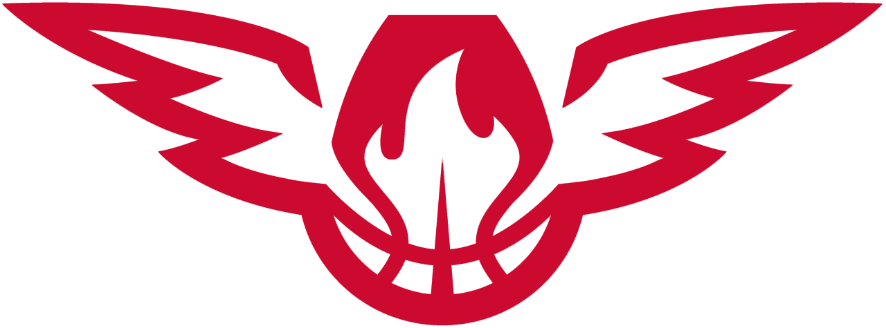 Red Basketball Logo - Atlanta Hawks Alternate Logo - National Basketball Association (NBA ...
