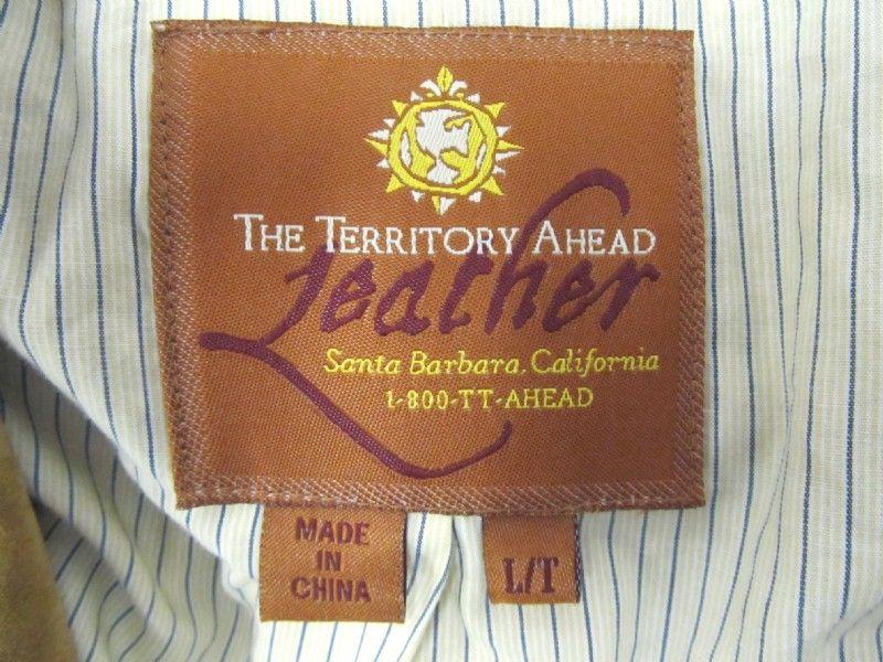 The Territory Ahead Logo - The Territory Ahead LightBrown Suede Jacket Sz LT - shopgoodwill.com