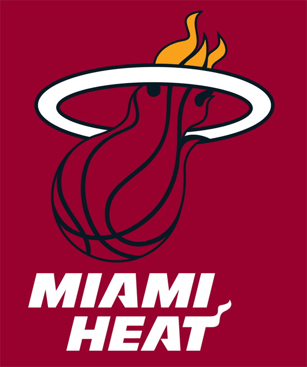 Red Basketball Logo - Miami Heat Alternate Logo - National Basketball Association (NBA ...
