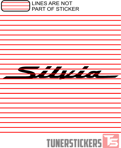 Silvia Logo - Silvia Logo Cursive - Tuner Stickers