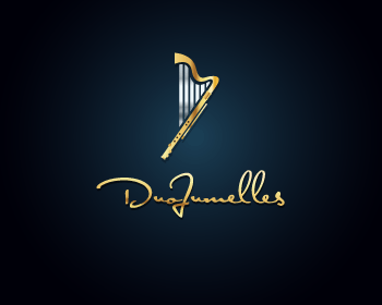 Harp Logo - Musicians (Flute and Harp) logo design contest - logos by aurelizza
