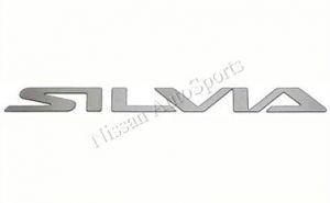 Silvia Logo - Nissan S13 S14 Platinum Silvia JDM Rear Emblem - 99099-35F01