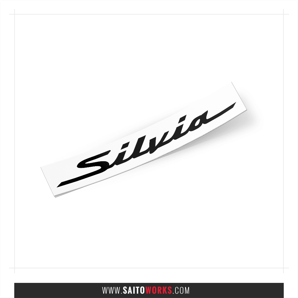 Silvia Logo - Nissan Silvia Emblem Logo 'Type 2' JDM Vinyl Sticker - SaitoWorks