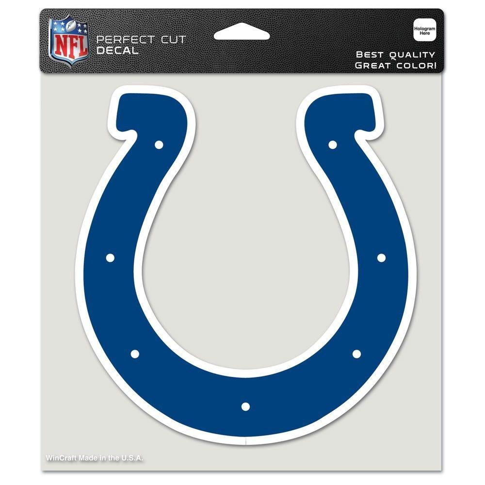 Horseshoe Team Logo - Indianapolis Colts 8x8 Team Logo Decal Key Chains