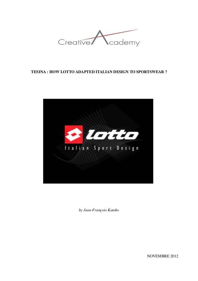 Italian Sportswear Brand Logo - Made in Italy - Lotto Italian Sport Design Case Study