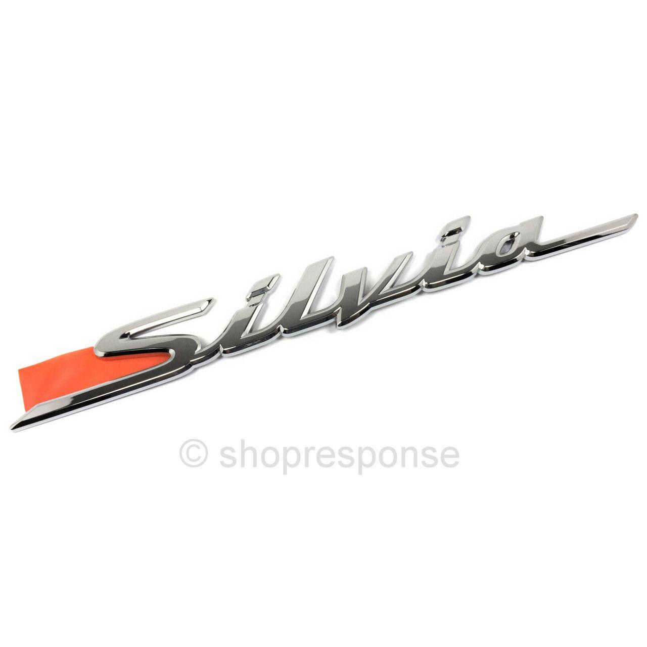 Silvia Logo - JDM Nissan Silvia S15 Silvia Emblem (Chrome) Import