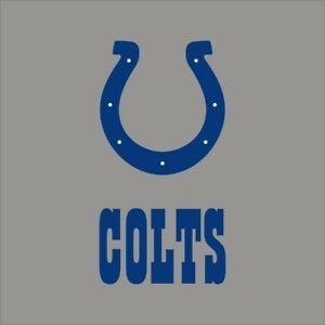 Horseshoe Team Logo - Indianapolis Colts NFL Team Logo Vinyl Decal Sticker Car Window