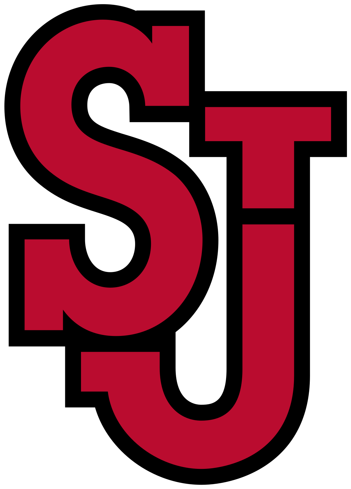 Red and Black Knights Basketball Logo - St. John's Red Storm