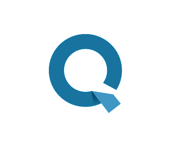 What Has a Blue Q Logo - Q logo