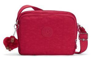 Small Red C Logo - Kipling Silen Small Across Body Shoulder Bag in Radiant Red C BNWT ...