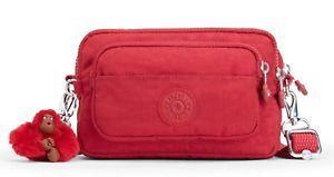 Small Red C Logo - Kipling Multiple Small Shoulder Bag in Radiant Red C BNWT ...