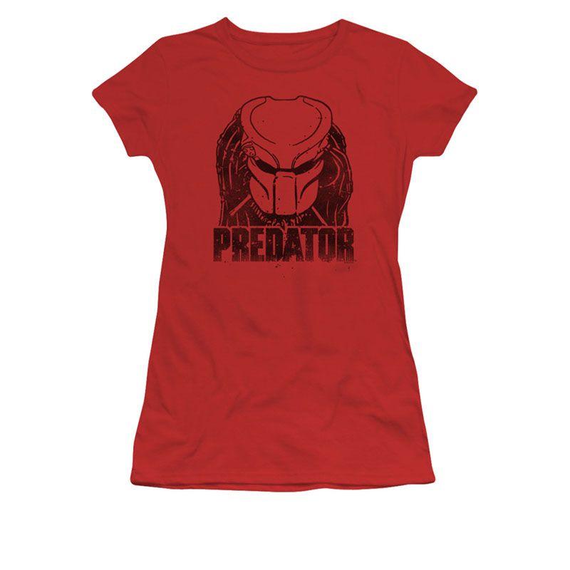 Red Predator Logo - Predator Logo Red Juniors T-Shirt | TVMovieDepot.com
