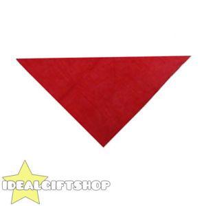 Red Triangle Shaped Logo - RED TRIANGLE SHAPED BANDANA NECKERCHIEF COWBOY WESTERN FANCY DRESS