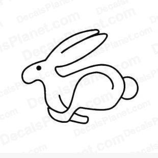 VW Rabbit Logo - Vw (volkswagen) rabbit logo decal, vinyl decal sticker, wall decal ...