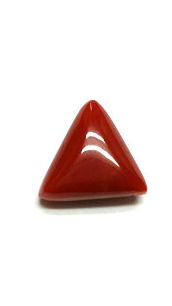 Red Triangle Shaped Logo - Buy Atul Gems Red Triangle Shaped Coral Semi Precious Gem Stone