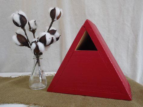 Red Triangle Shaped Logo - Red Birdhouse, Red Cedar Triangle Birdhouse, Red Cedar Birdhouse ...