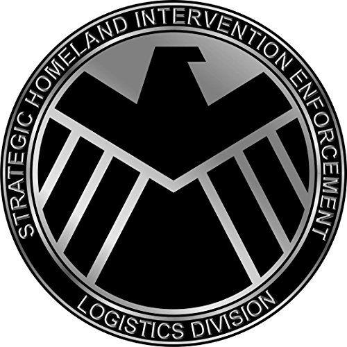 Marvel Shield Logo - Marvel's Agents of SHIELD Symbol Logo Repositionable Wall Graphic Decal  Sticker-TV-Movies-Gift