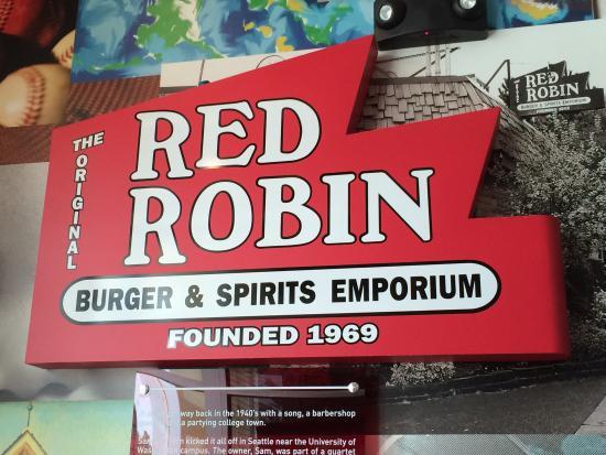 Red Robin Original Logo - Red Robin @ International Drive, Orlando, FL - Picture of Red Robin ...
