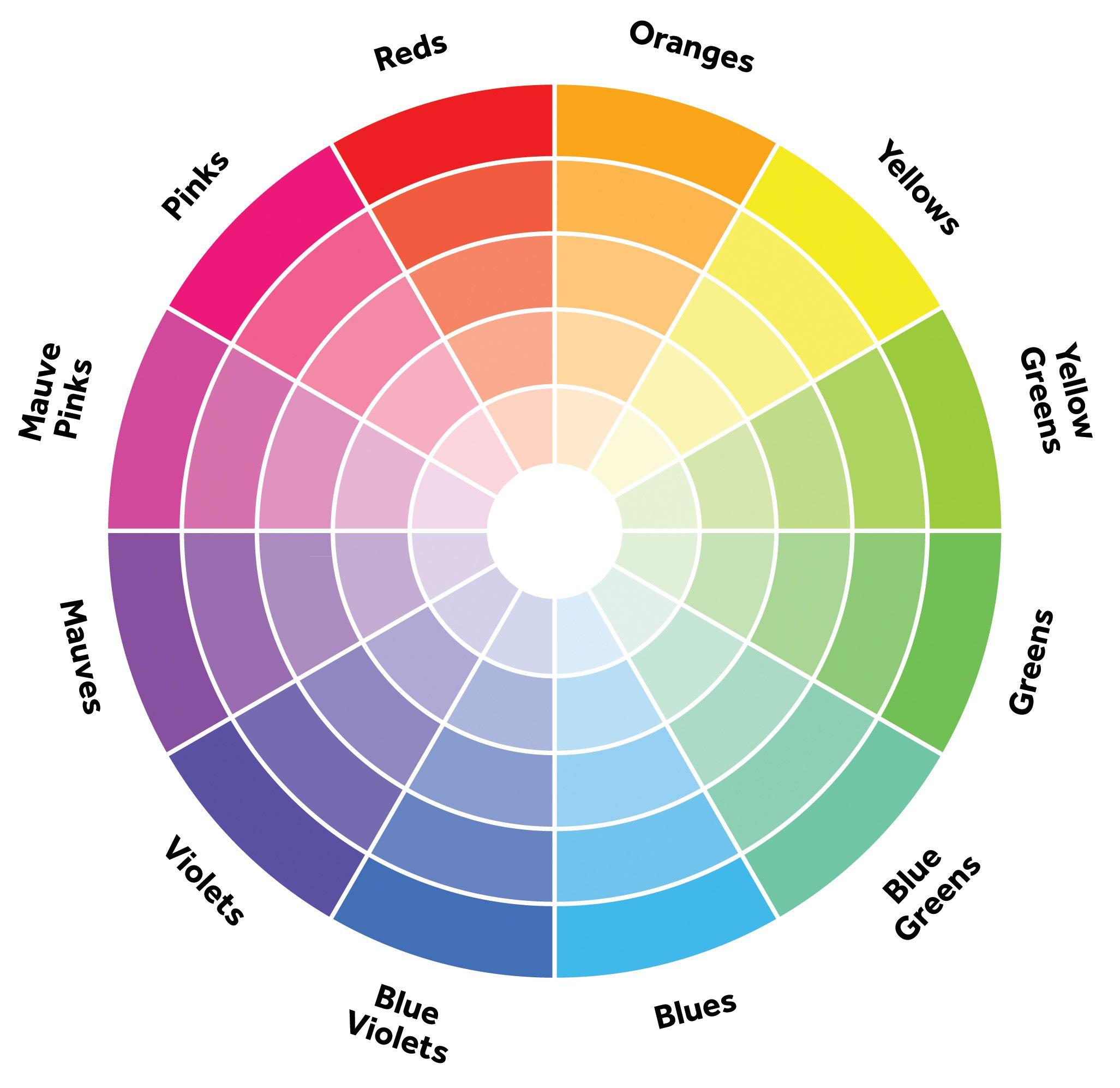 Color Wheel Flower Logo - Basic Design Principles Color in the Garden