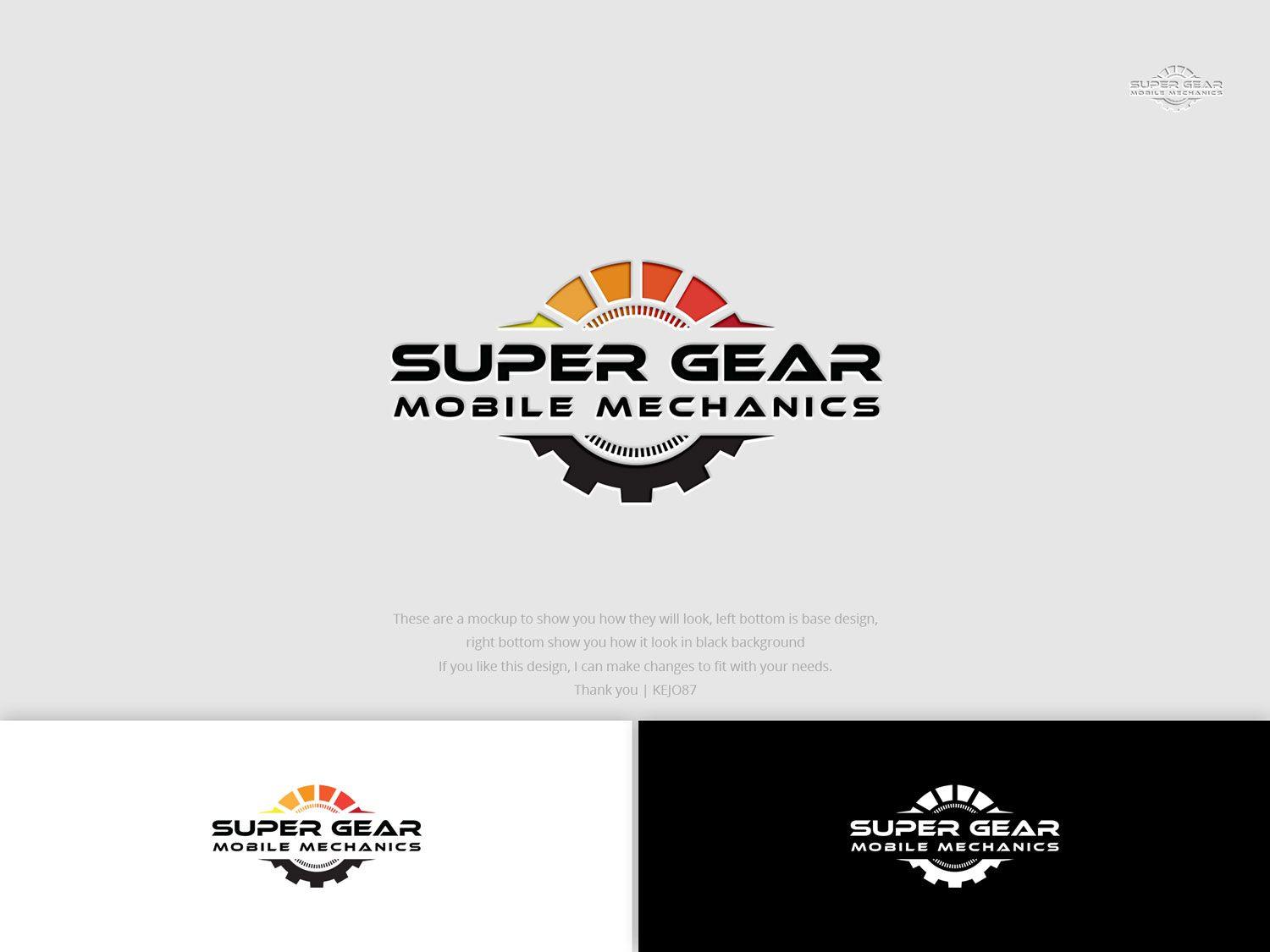 Your Mobile Mechanic Logo - Serious, Professional, It Company Logo Design for Super Gear Mobile ...