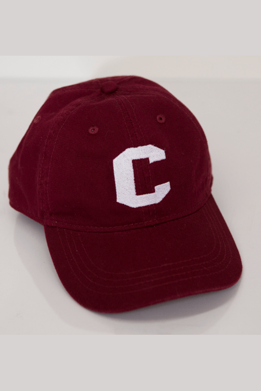 Clinton Maroons Logo - Clinton Baseball Cap - Maroon - The Village Crossing