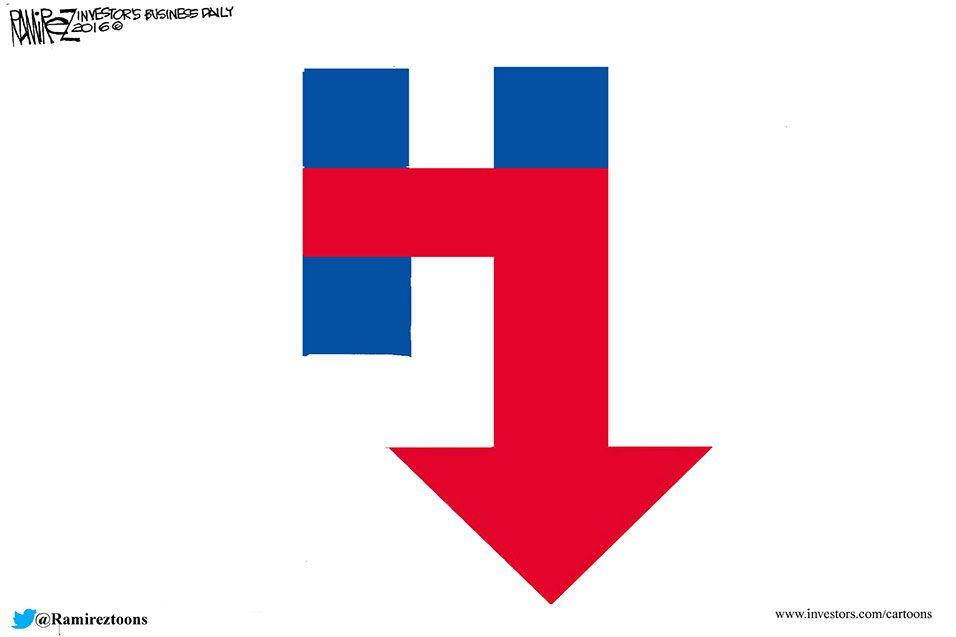 Clinton Maroons Logo - Ramirez Cartoon: New Hillary Clinton Campaign Logo. Investor's