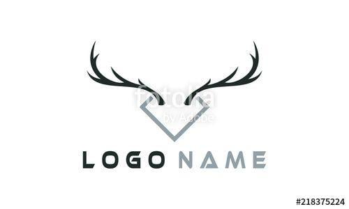 Antler Logo - Deer Antler Logo Stock Image And Royalty Free Vector Files