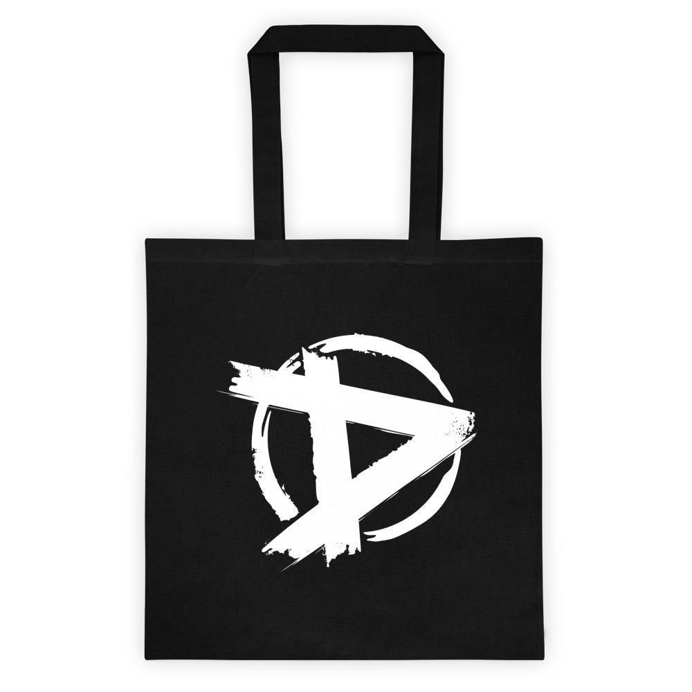 Black D Logo - The Dudesons D Logo Tote bag Black/White