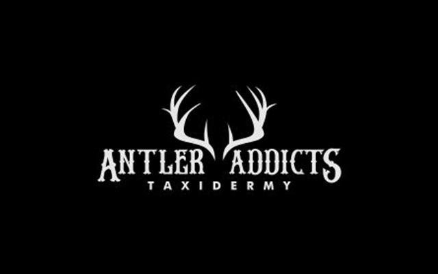 Antler Logo - Antler Addicts Taxidermy Logo