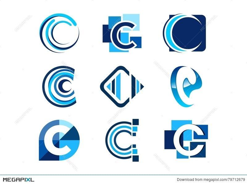 C Company Logo - Letter C Logo, Concept Abstract Elements Company Logos, Set Of ...