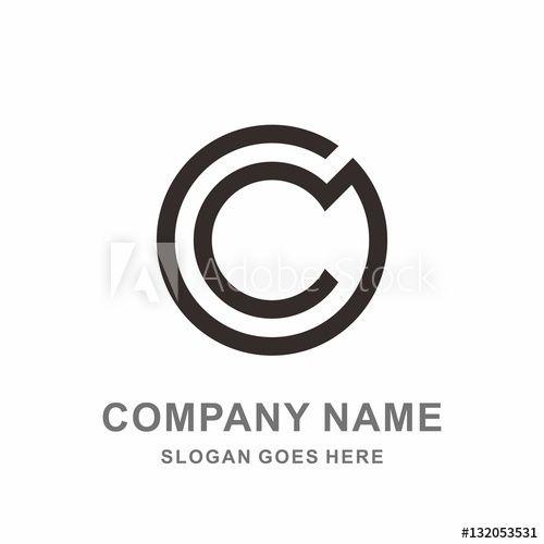 C Company Logo - Monogram Letter C Geometric Circle Strips Fashion Apparel Clothing ...