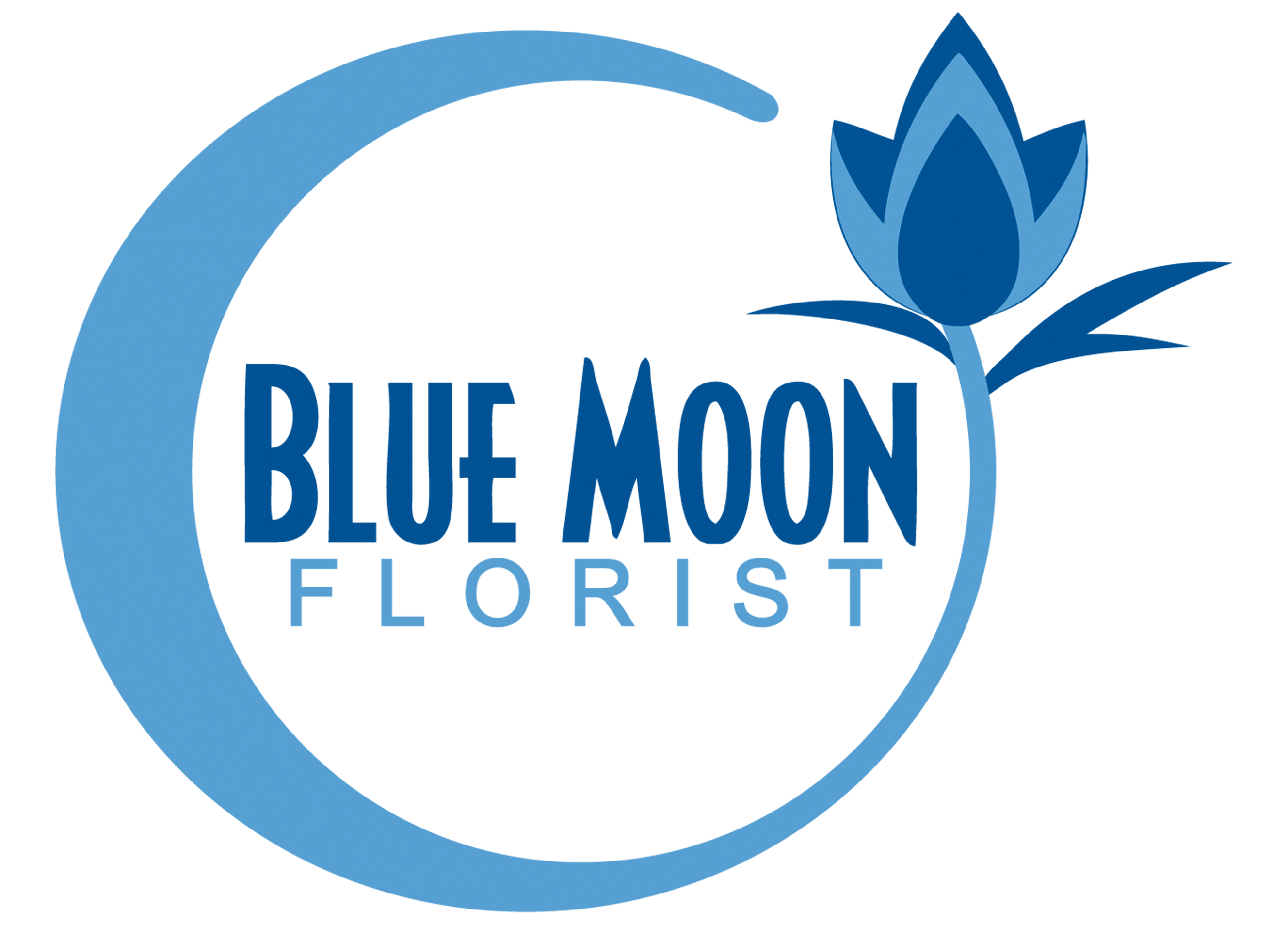 Blue Flowers Logo - Flowers Delivery Downingtown | Blue Moon Florist