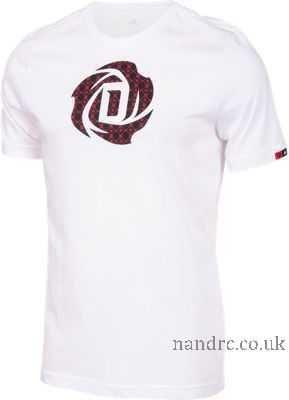 White D Logo - 2017 Adidas T-Shirt White Rose Boys' D Logo Kids - £11.14