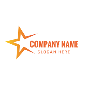 Orange Star Logo - Free Star Logo Designs | DesignEvo Logo Maker